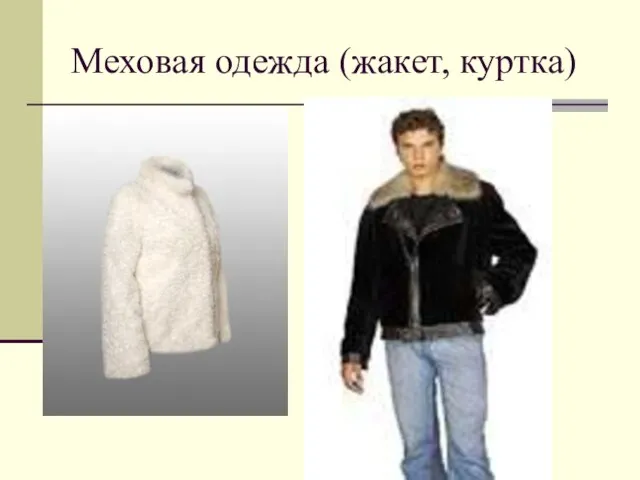 Меховая одежда (жакет, куртка)