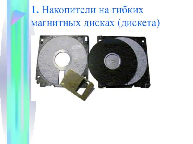 1. Накопители на гибких магнитных дисках (дискета)