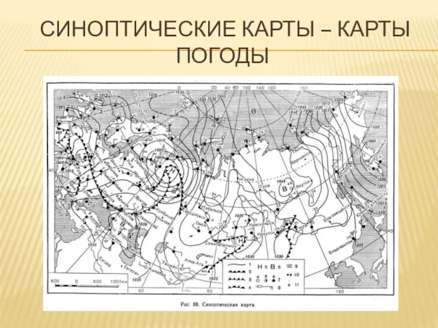 синоптические карты – карты погоды