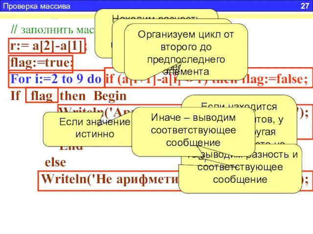 Задача 5. Дан массив из 10 целых, положительных не повторяющихся чисел.