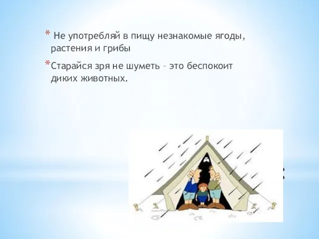 Это опасно: Не употребляй в пищу незнакомые ягоды, растения и грибы