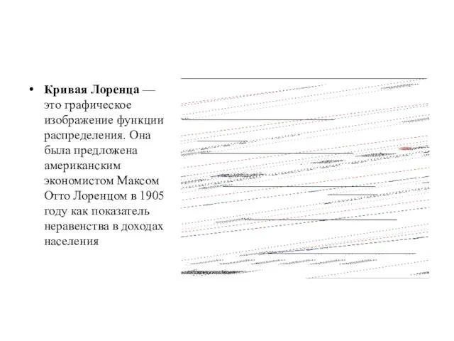 Кривая Лоренца — это графическое изображение функции распределения. Она была предложена