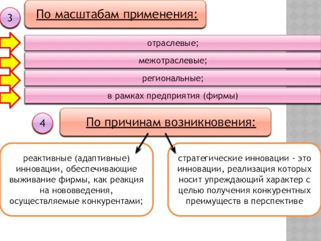 По масштабам применения: 3 отраслевые; межотраслевые; региональные; в рамках предприятия (фирмы)