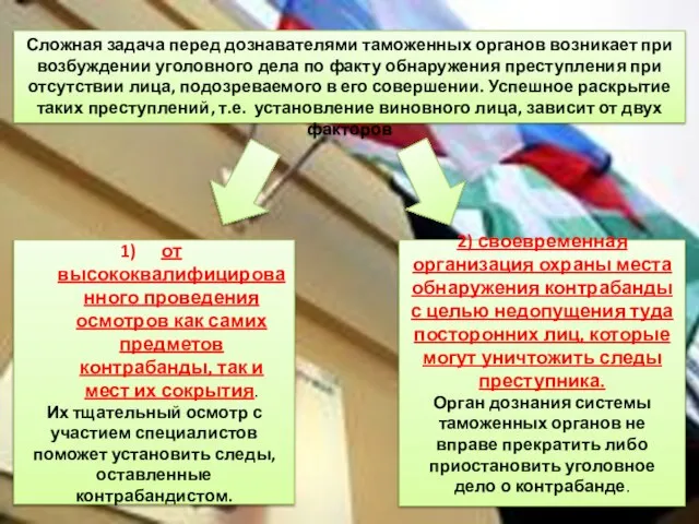 Сложная задача перед дознавателями таможенных органов возникает при возбуждении уголовного дела