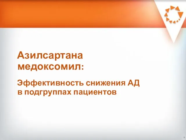 Азилсартана медоксомил: Эффективность снижения АД в подгруппах пациентов