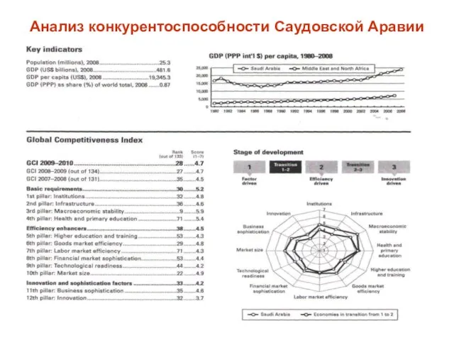 Анализ конкурентоспособности Саудовской Аравии