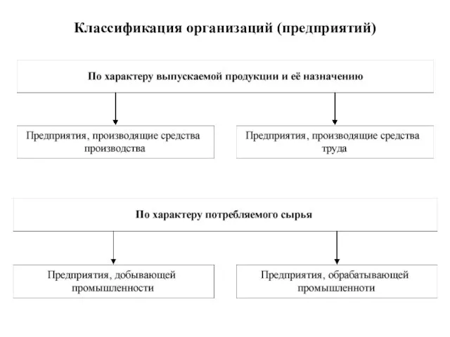 Классификация организаций (предприятий)