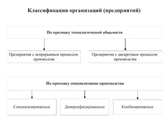 Классификация организаций (предприятий)