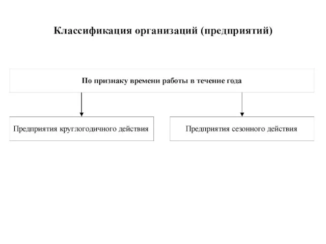 Классификация организаций (предприятий)