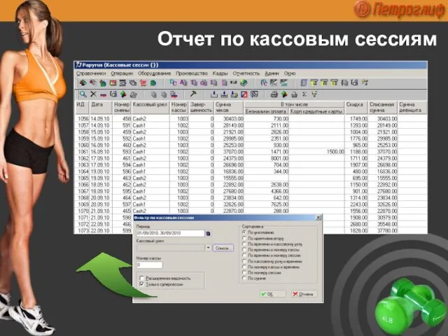 Отчет по кассовым сессиям