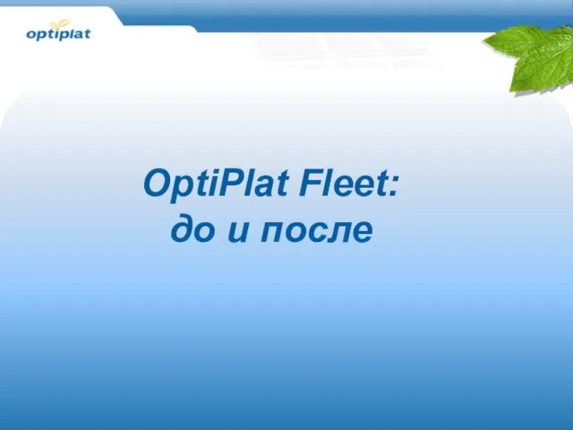 OptiPlat Fleet: до и после