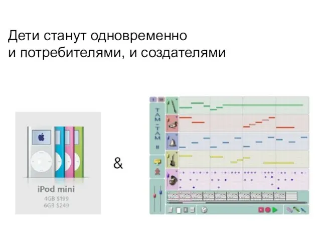 Дети станут одновременно и потребителями, и создателями