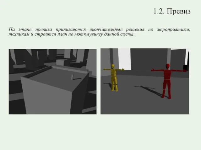 1.2. Превиз На этапе превиза принимаются окончательные решения по мероприятиям, техникам