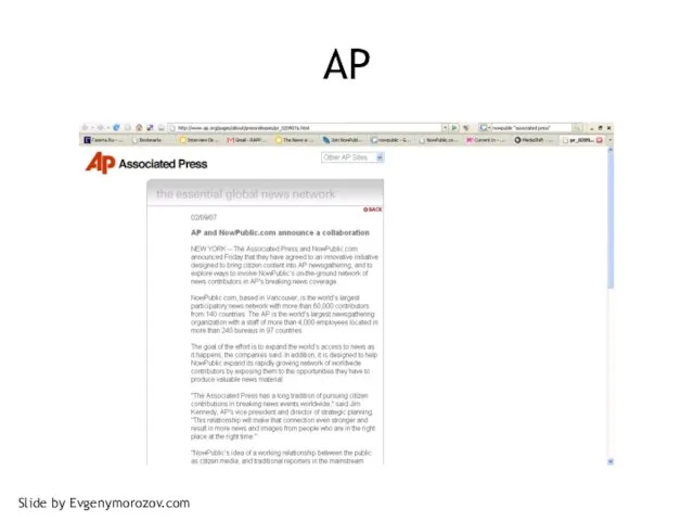 AP Slide by Evgenymorozov.com
