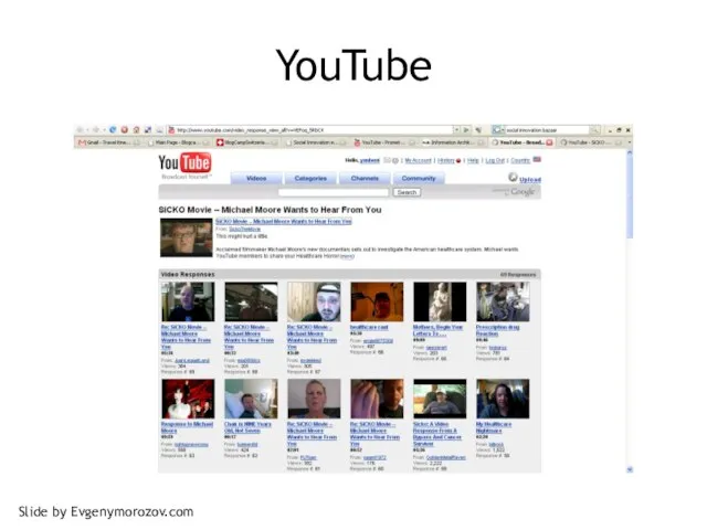 YouTube Slide by Evgenymorozov.com