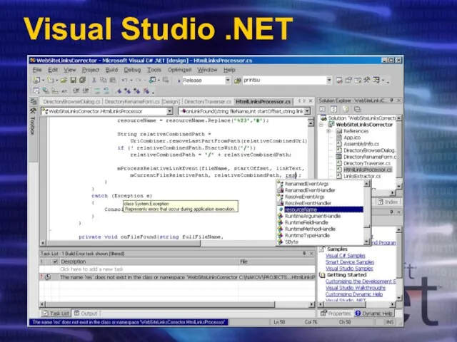 Visual Studio .NET