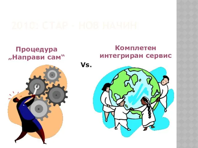 2010: СТАР – НОВ НАЧИН Vs. Процедура „Направи сам“