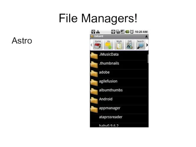 File Managers! Astro