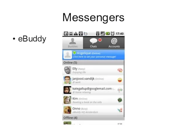 Messengers eBuddy