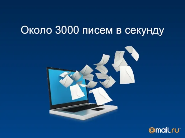 Около 3000 писем в секунду