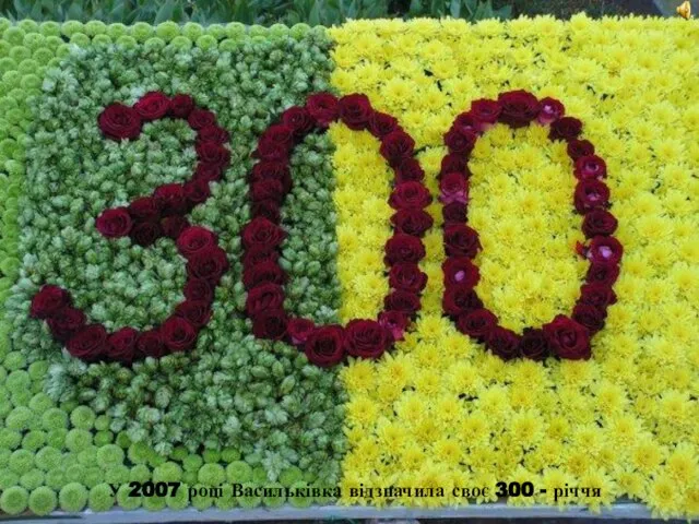 У 2007 році Васильківка відзначила своє 300 - річчя