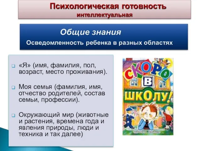 «Я» (имя, фамилия, пол, возраст, место проживания). Моя семья (фамилия, имя,