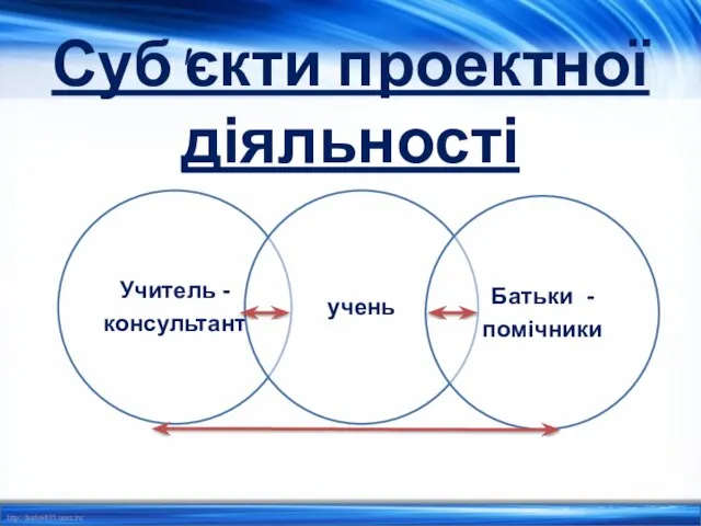 Суб'єкти проектної діяльності