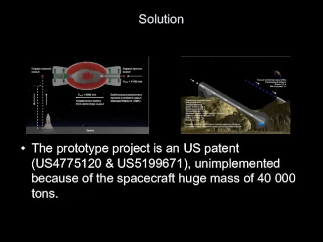 Solution The prototype project is an US patent (US4775120 & US5199671),