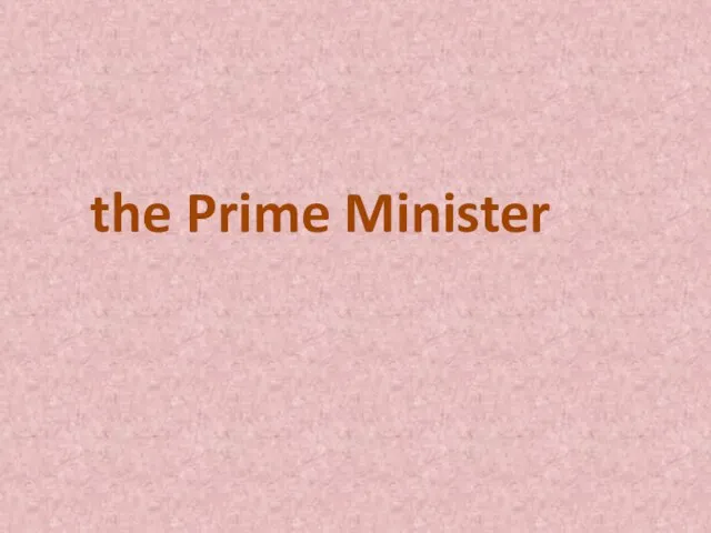 the Prime Minister