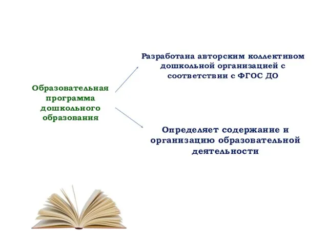 Образовательная программа дошкольного образования Разработана авторским коллективом дошкольной организацией с соответствии