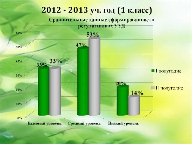 2012 - 2013 уч. год (1 класс)