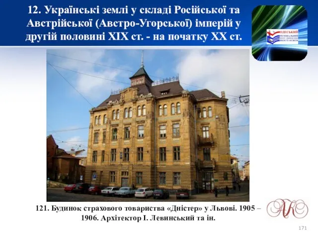 12. Українські землі у складі Російської та Австрійської (Австро-Угорської) імперій у