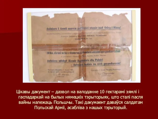 Цікавы дакумент – дазвол на валоданне 10 гектарамі зямлі і гаспадаркай