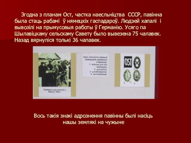 Вось такія знакі адрознення павінны былі насіць нашы землякі на чужыне