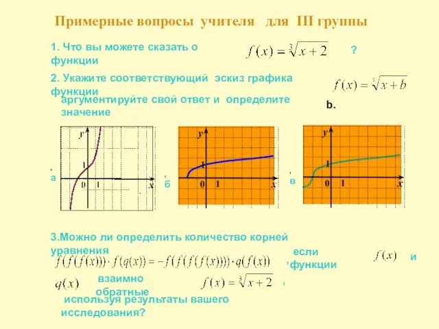 Примерные вопросы учителя для III группы 1. Что вы можете сказать