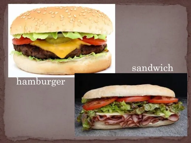 hamburger sandwich