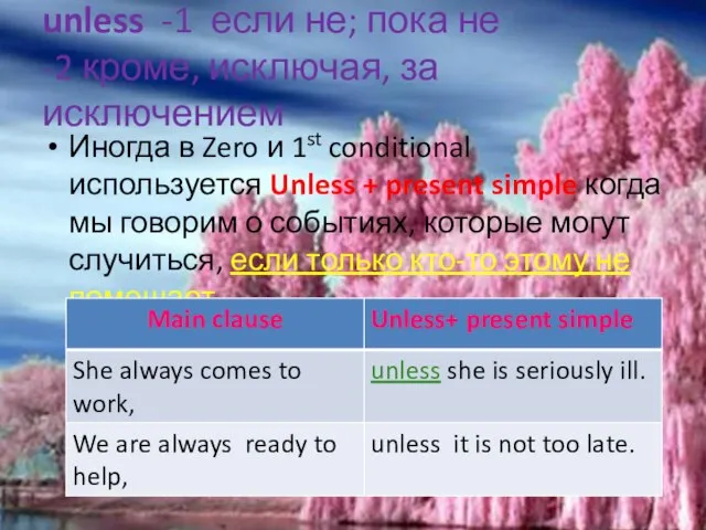 unless -1 если не; пока не -2 кроме, исключая, за исключением