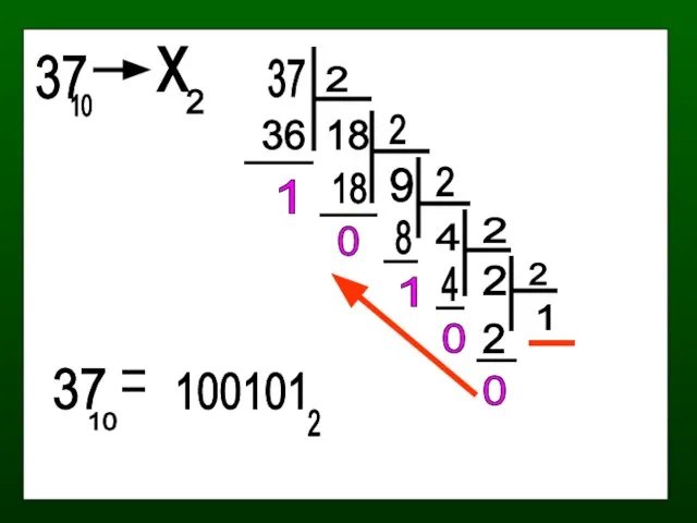 37 10 х 2 37 2 18 36 1 2 9