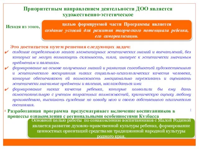 Это достигается путем решения следующих задач: создание определенного запаса элементарных эстетических