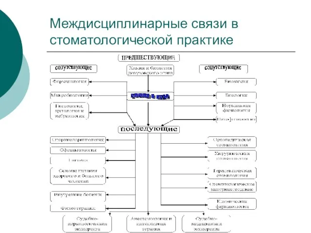 Междисциплинарные связи в стоматологической практике