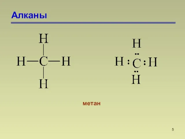 Алканы метан