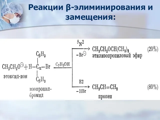 Реакции -элиминирования и замещения: