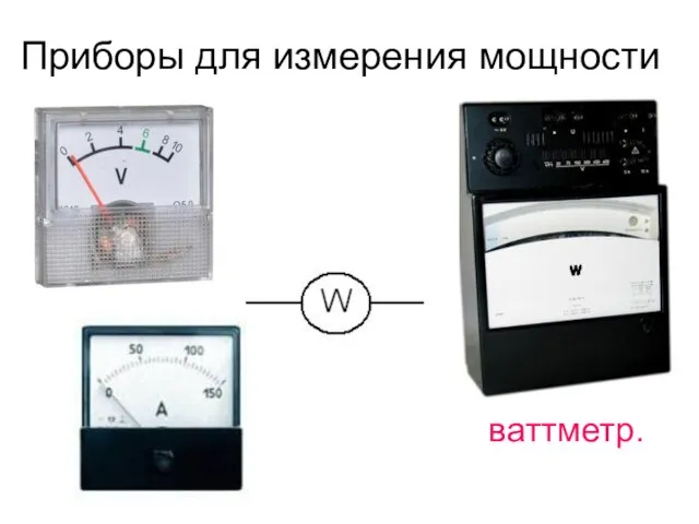 Приборы для измерения мощности ваттметр.