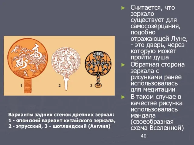 Считается, что зеркало существует для самосозерцания, подобно отражающей Луне, - это