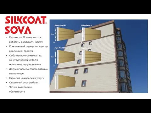 Партнерам Почему выгодно работать с SILKCOAT SOVA: Комплексный подход: от идеи