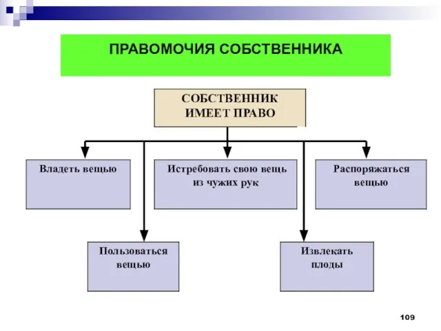 ПРАВОМОЧИЯ СОБСТВЕННИКА