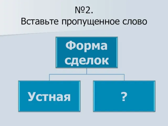 №2. Вставьте пропущенное слово