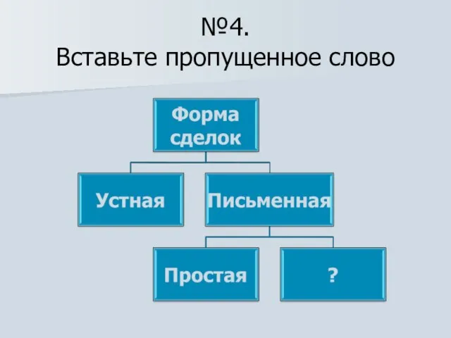 №4. Вставьте пропущенное слово