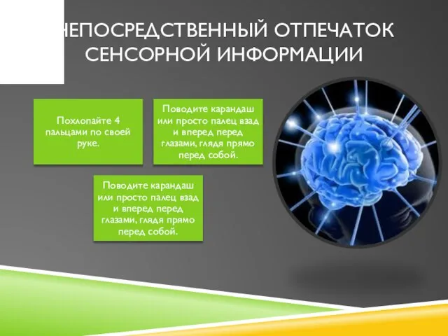 Непосредственный отпечаток сенсорной информации