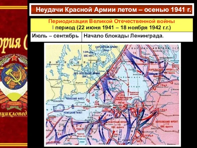 Неудачи Красной Армии летом – осенью 1941 г.